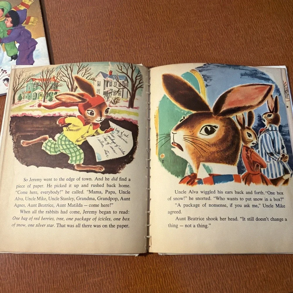 Vtg 1960's‎ Wonder Books Merry Christmas Mr. Snoman & December Is For Christmas